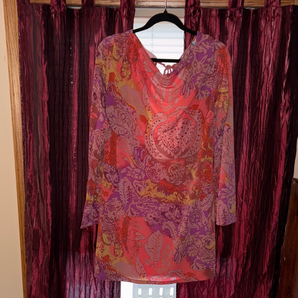 URBAN OUTFITTERS Floral Long Sleeve Women's dress